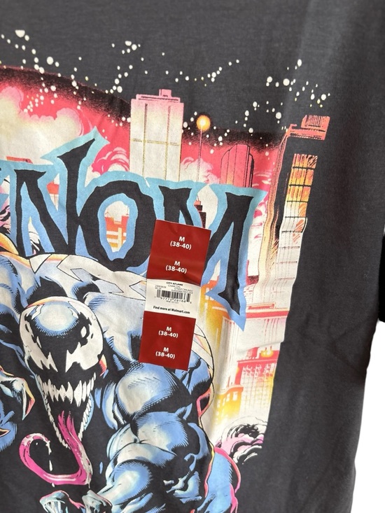 Marvel Venom Graphic Tee - Black with Blue & Pink Accents - Picture 3 of 3